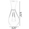 Uniquewise Aluminium-Casted Modern Decorative Flower Table Vase, Two Tone Black and Silver 9.75 Inch QI004134.L - alternate 2